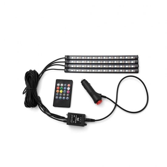 LED 12 Светодиодная автомобильная подсветка салона RGB 12 светодиодов