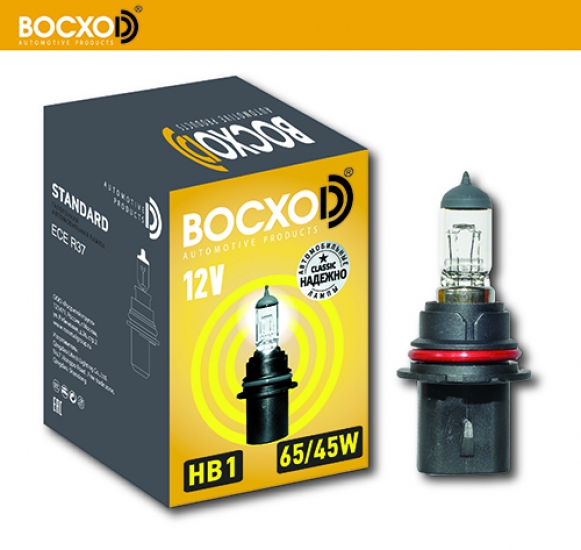 80901 Автолампа галогенная НB1 65/45W 12V P29T BOCXOD