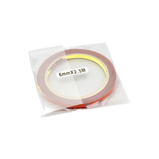 3M6X250R ЗМ TAPE(ACRYL) оригинальный серый двусторонний скотч 6*2,5мм (красная подложка)