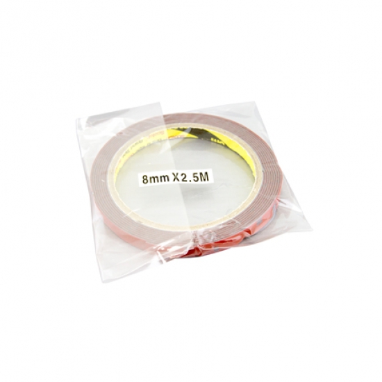 3M8X250R ЗМ TAPE(ACRYL) оригинальный серый двусторонний скотч 8*2,5мм (красная подложка)