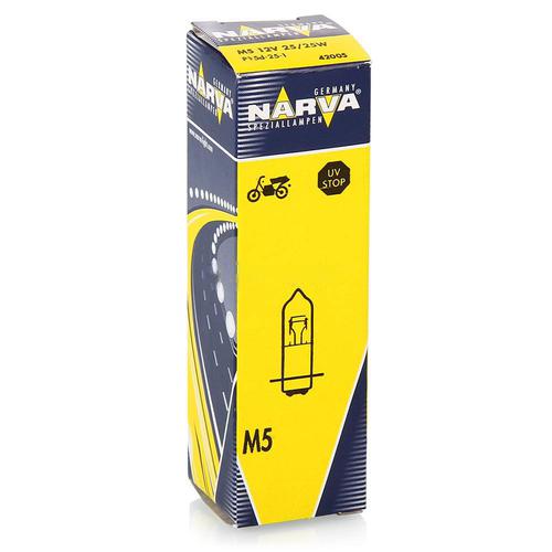 42005 Мотолампа M5 12V-25/25W (P15d-25-1)NARVA 