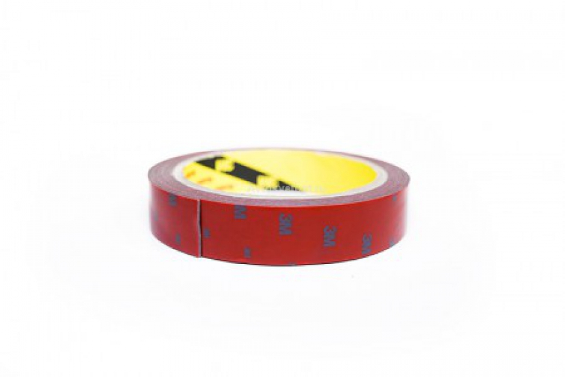 3M10X250R ЗМ TAPE(ACRYL) оригинальный серый двусторонний скотч 10*2,5мм (красная подложка)