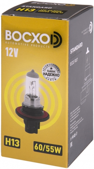 80264 Автолампа галогенная Н13 60/55W 12V P26,4T BOCXOD