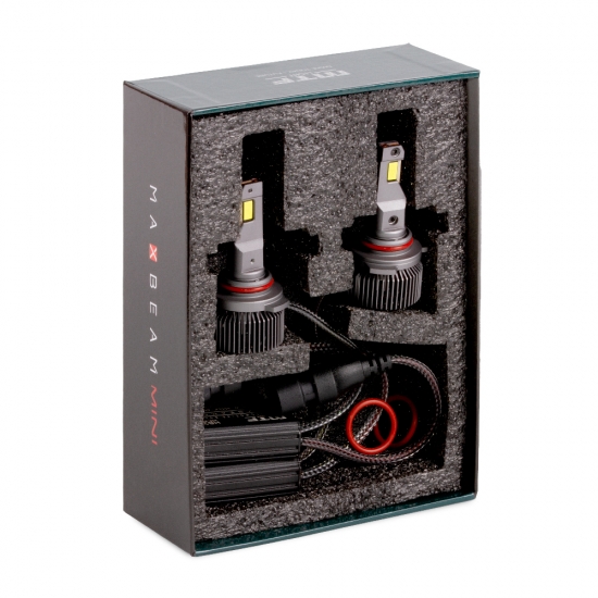Светодиодные лампы MTF Light серия MaxBeam Mini HB3(9005), 12V, 45W, 4500lm, 6000K, кулер, комплект