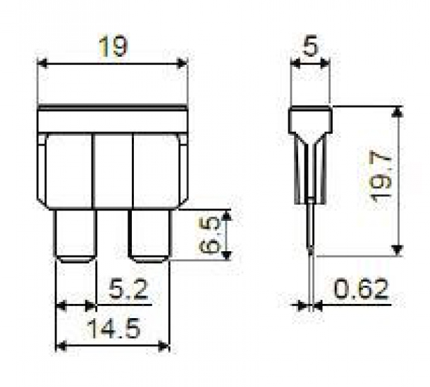 901850 ПредохранительMEDIUM W270 (10 АМПЕР)