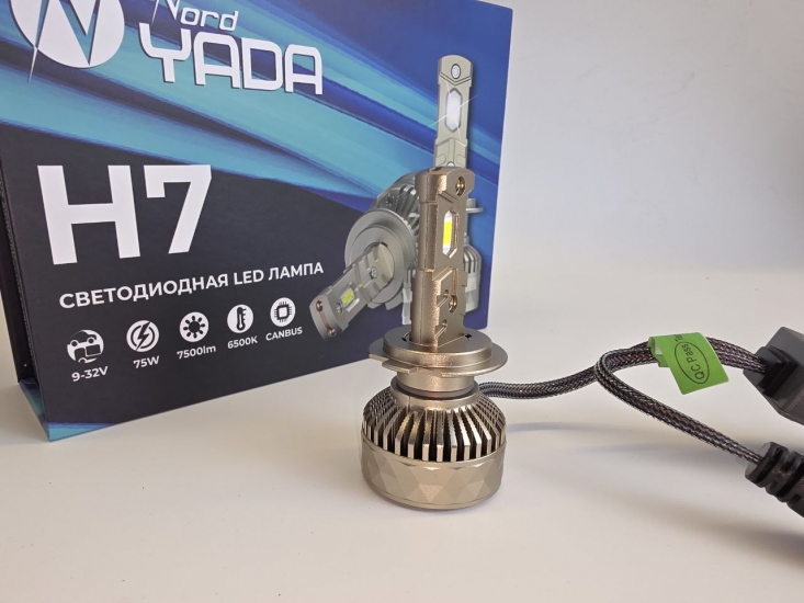 909843 Светодиодная лампа гоовного света H7 9-32V 75W 7500Lm 6500K TM Nord Yada