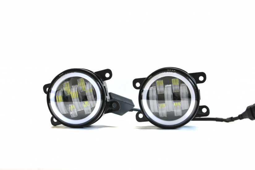 VZ-006 Противотуманные фары+ДХО (с регулировкой) Веста 70W белый 12-24V