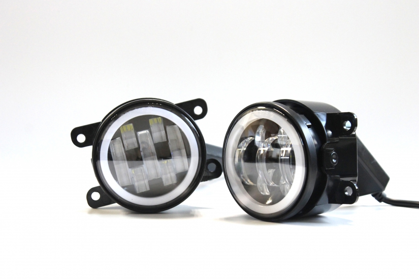 VZ-006 Противотуманные фары+ДХО (с регулировкой) Веста 70W белый 12-24V