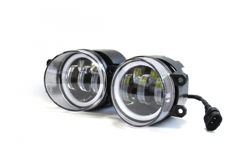 VZ-015-GQ Диодные ПТФ+ДХО Toyota белый свет 50W 12-24V
