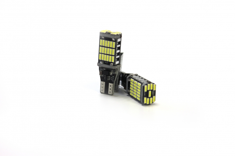 T15-45-02B 12V Лампа светодиодная (W16W;W5W) w2.1x9.5d белая CANBUS TDR