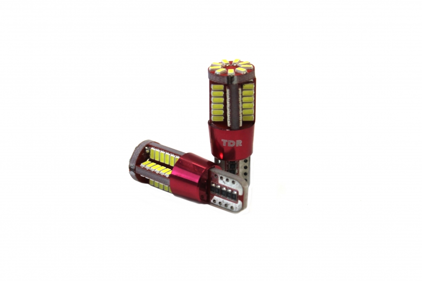 T10-57CAN-02B 12V Лампа светодиодная (W5W) W2.1x9.5d белая CANBUS TDR