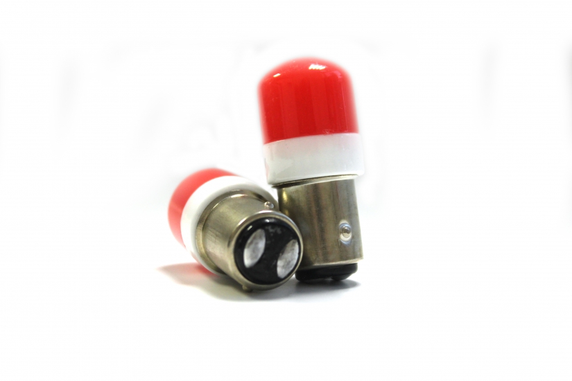 1157-Red-FL-02B 12-24V Лампа светодиодная (P21/5W) BAY15d красная TDR