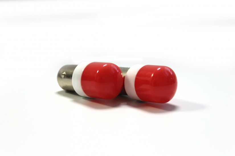 1157-Red-FL-02B 12-24V Лампа светодиодная (P21/5W) BAY15d красная TDR