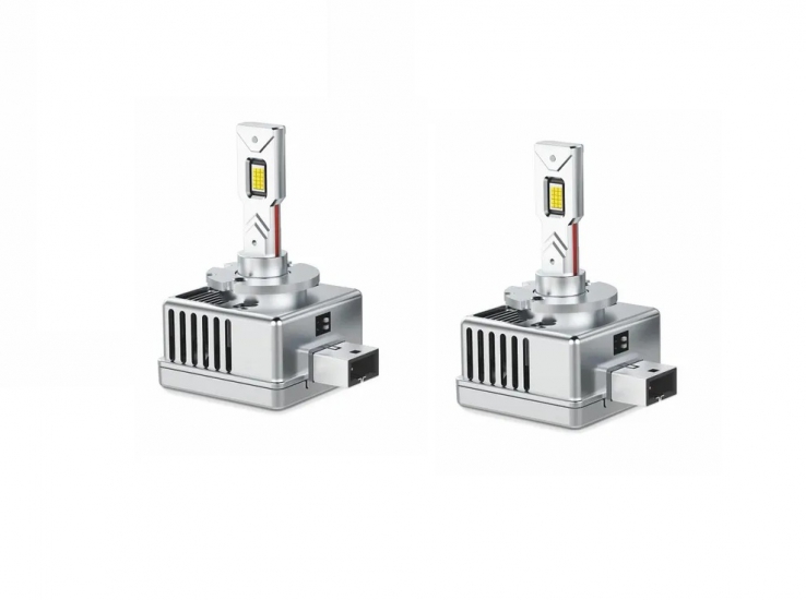 Светодиодные лампы MTF Light, серия MaxBeam, D3S, 42V, 35W, 4500lm, 6000K, кулер, комплект.