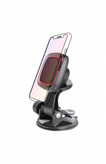 HT-60T13mg Держатель для смартфона магнитный на торпедо в авто, черный WIIX
