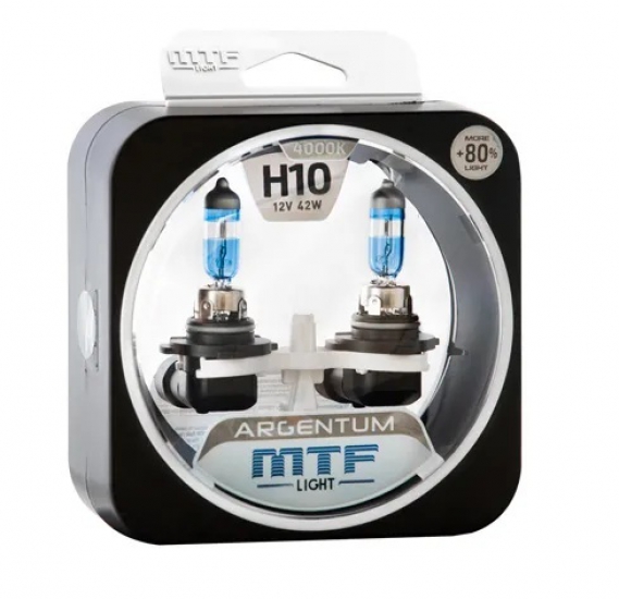 MTF Автолампа H10 12V 42w Argentum +80% 4000K