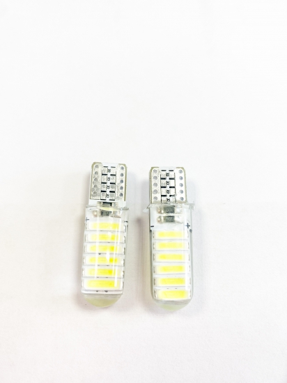 T10-12smd 7020 силикон 12V white Лампа светодиодная