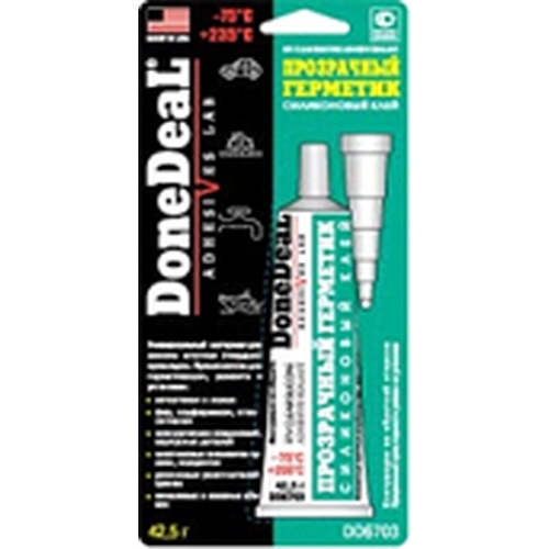 6703 DD Прозрачный силиконовый герметик-клей для стекол RTV SILICONE ADHESIVE SEALANT