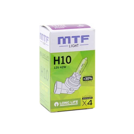 MTF Автолампа H10 12V 42w Standart +30 Long Life