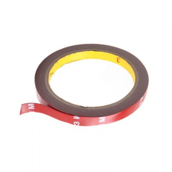 3M10X500R ЗМ TAPE(ACRYL) оригинальный серый двусторонний скотч 10*5мм (красная подложка)