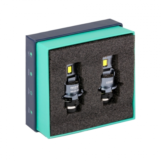 Светодиодные лампы MTF LIGHT серия LUXOPTIC OEM LED D2S, 35W, 4500LM, 6000K, штатный размер, к-кт.