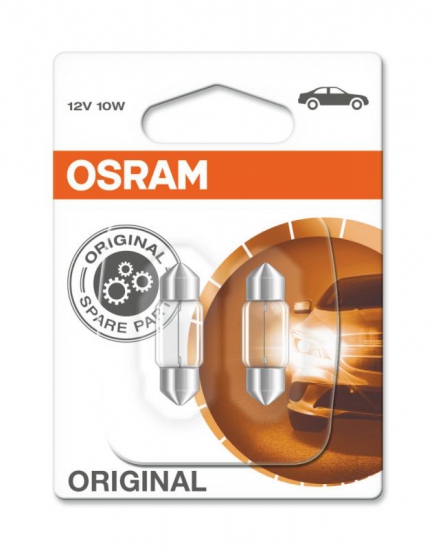 6438-02В Автолампа 12V C10W SV8,5-8 31mm OSRAM