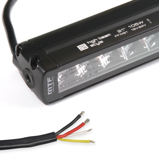 Светодиодная фара дальнего света MTF LIGHT серия HIGH BEAM STYLE, 12/24V, 105W, 6300LM, 5500K, 21, IP68, ECE R10, шт.