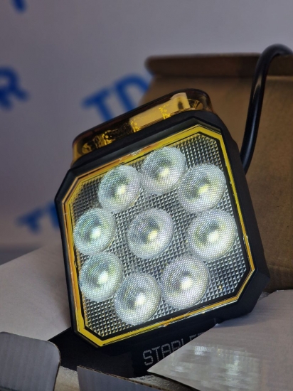 Starled 16225WL Фара светодиодная рабочий свет и оранжевый спецсигнал 27W 12-24 V
