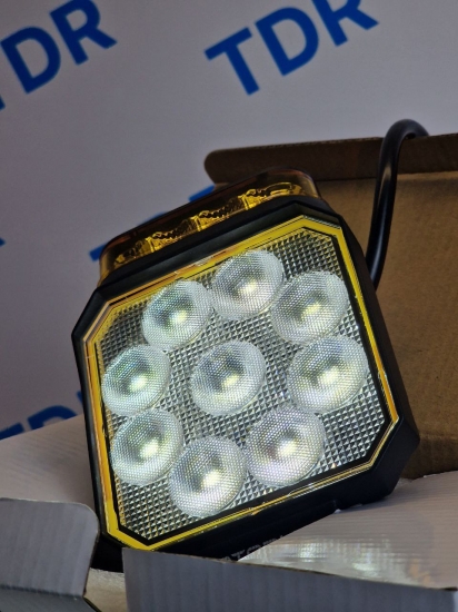 Starled 16225WL Фара светодиодная рабочий свет и оранжевый спецсигнал 27W 12-24 V