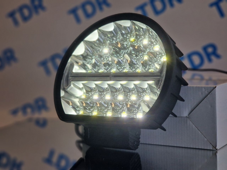 Starled 16648PL Фара светодиодная дальнего света 90W 12-24 с габаритом бел/оранж