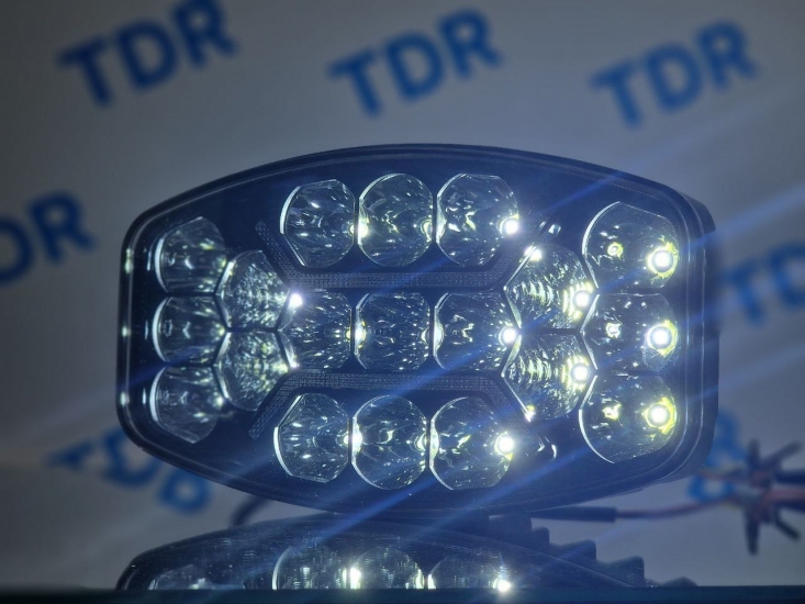 UZ-022 Фара дополнительная LED 12/24V 60W 10000LM 3000-6000K 106*92*70mm белый+желтый