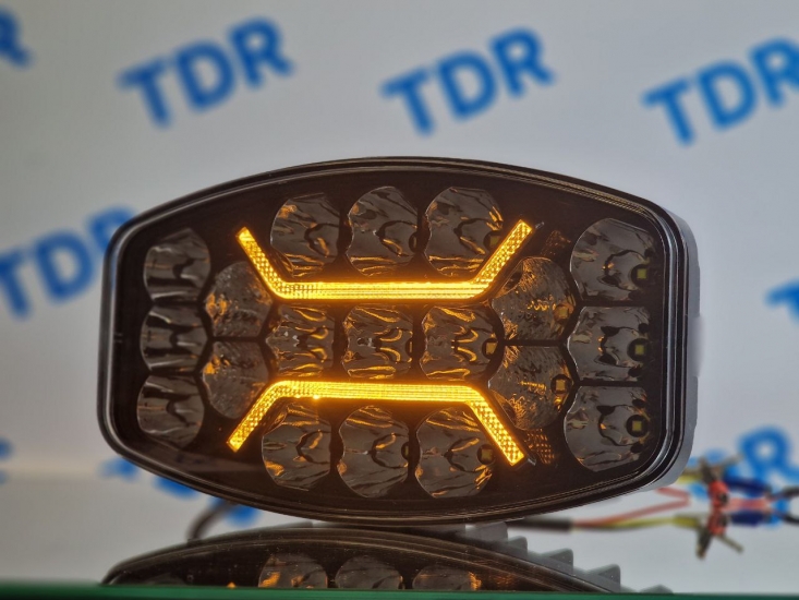 UZ-022 Фара дополнительная LED 12/24V 60W 10000LM 3000-6000K 106*92*70mm белый+желтый