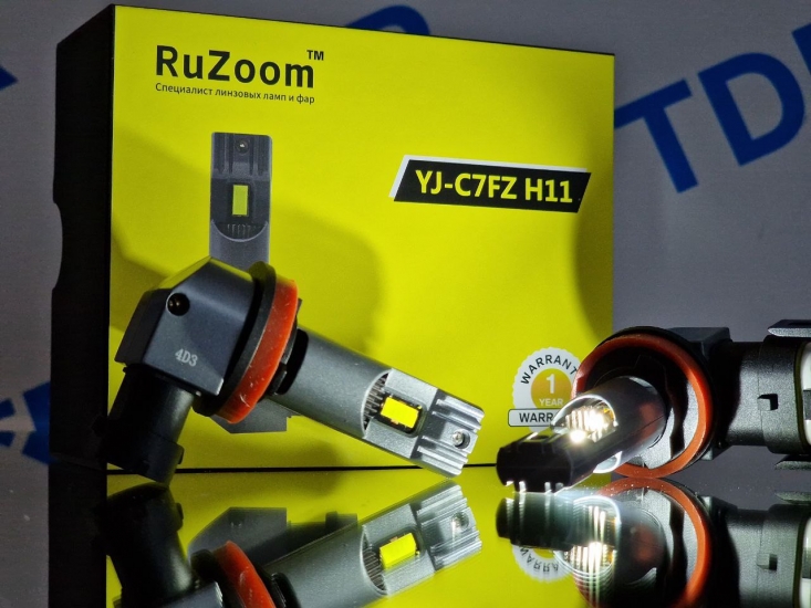 YJ-C7FZ H11 Комплект светодиодных ламп H11 9-16V 24/32W 2400/3200Lm 6000K