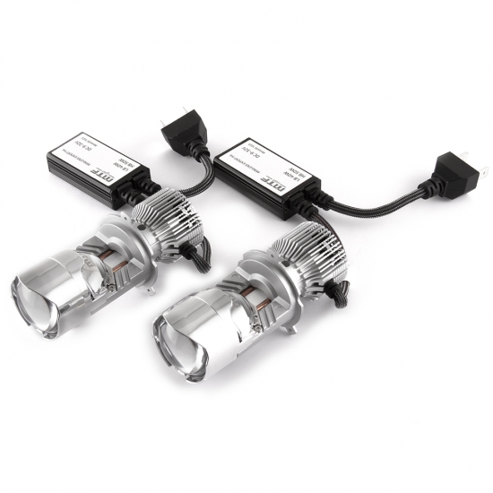Светодиодные линзы MTF LIGHT серии MiniLENS EXPERT H4/H19, 30/45W. 5500K, 4500Lm, 12V к-т 2 шт.