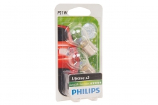 12498 LLECOB2 Автолампа P21W 12V-21W BA15s (комплект 2шт.) Long Life EcoVision Philips