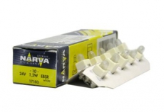 Автолампа 24V 1,2w BAX B8.0-12 (EBS-R 1.25mm FR) (белый патрон) Narva 17103 