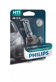 12362XVPB1 Автолампа 12V H11 PGJ19-2 55W X-treme Vision Pro150 Philips (блистер 1 шт)