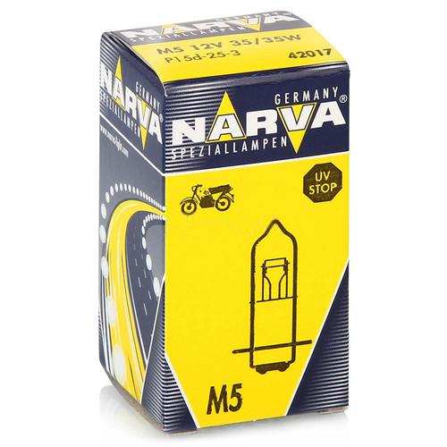 42017 Мотолампа M5 12V-35/35W (P15d-25-2)NARVA 
