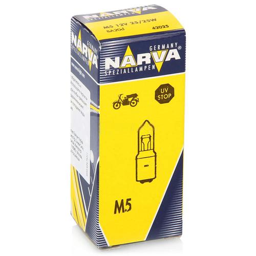 42025 Мотолампа M5 12V-25/25W (BA20d)NARVA 
