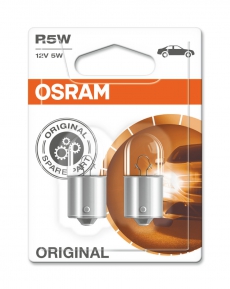5007-02В Автолампа 12V R5W BA15S OSRAM (блистер 2шт)