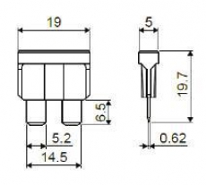 901850 ПредохранительMEDIUM W270 (10 АМПЕР)