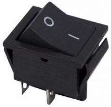 905444 Клавиша 250V 15А черная (4конт.) ON-OFF