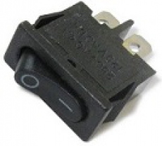 905471 Клавиша 250V 6А Mini черная (2конт.) ON-OFF