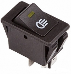 905935 Клавиша 12V 35А желтая с подсветкой (4конт) ON-OFF