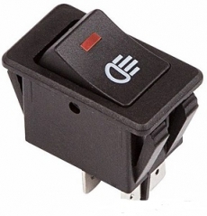 905937 Клавиша 12V 35А красная с подсветкой (4конт) ON-OFF