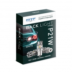 BP25W Светодиодная лампа MTF Light цоколь P21W белый 12V 25W CAN-BUS повт. пов/ав-ный сигнал, шт.