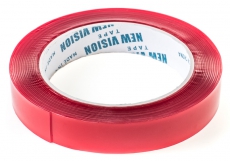 A0042 (100)  Монтажная лента прозрачная двухсторонняя в пакете, 1,5м x 19мм