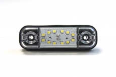 ОГ-40 12 LED Белый светодиодный фонарь габаритный овал 12 LED (аналог ГФ-22/ФГ160/WAS W97.1)