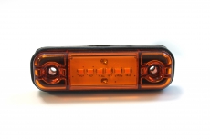 ОГ-40 6 LED Оранжевый светодиодный фонарь габаритный полоса 6 LED (аналог ГФ-22/ФГ160/WAS W97.1)