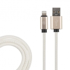 CB810-2A-U8-LR-10W Кабель Lightning белый эко-кожа WIIX